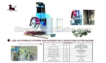 Good Quality LCZD-160 cutting machine, multi-balde stone cutter, natural stone cutting machines