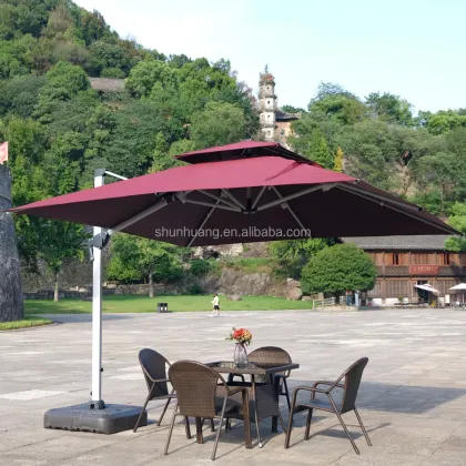 Hot Sale Promotional Outdoor Colorful Furniture Umbrellas