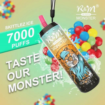 R&amp;M Monster atingiu 7000 pods de vape descartáveis