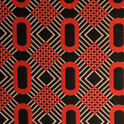 57 polyester 43 rayon cationic dye geometric pattern jacquard fabric