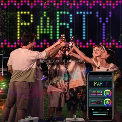 Twinkly Christmas Lights: Waterproof 5V Safety Light Curtain - DIY Smart LED Light