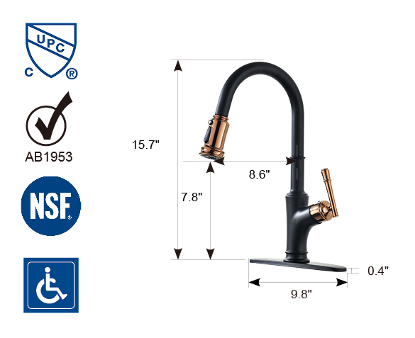 Black Kitchen Faucet