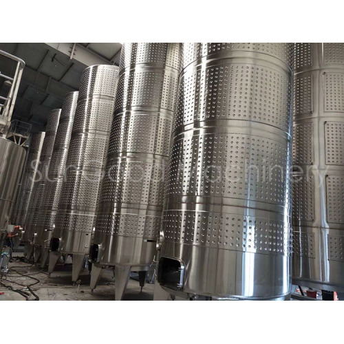 Máquina del tanque de fermentación de vino de acero 2000L 5000L 5000L