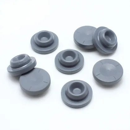 Pharma Grade Bromobutyl Rubber Stoppers - 27mm Grey Color for Infusion Bottle Use