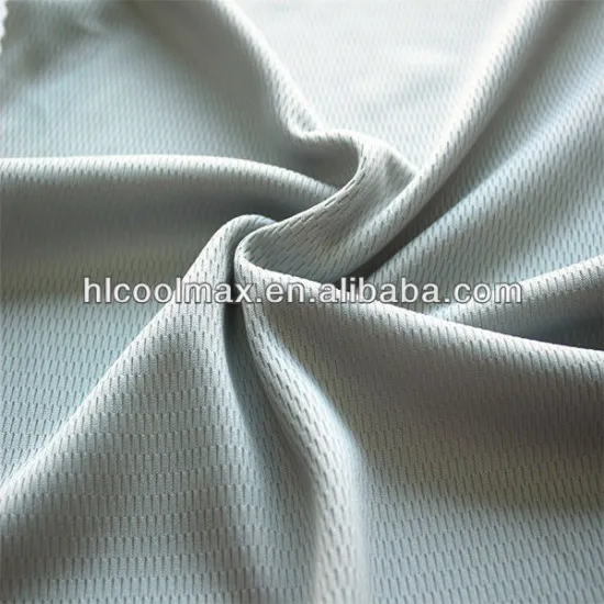 100%coolmax knitted mesh fabric for sports clothes