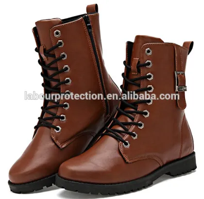 Martin style genuine leather winter boots