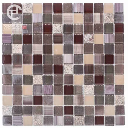 New trend unique 12x12 glass pebble mosaic tile