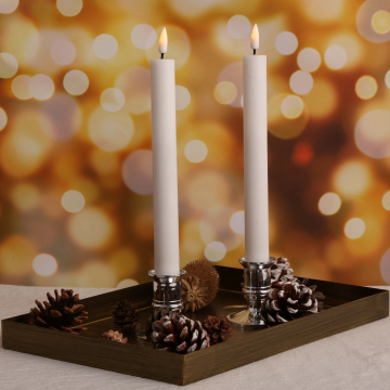3d real flame Remote Paraffin Wax Taper Candle