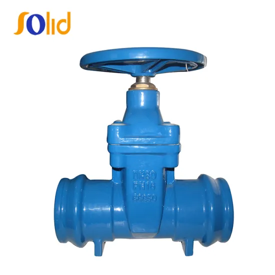 Ductile iron socket end gate valves for pvc pipes