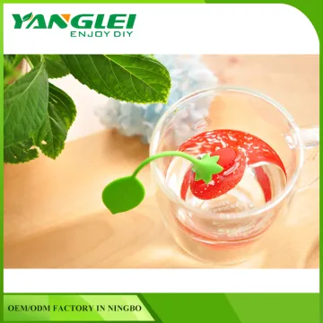 promotion afternoon tea strawberry tea strainer silicone