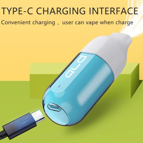 1800 Puffs Pure Flavor Dual PCTG Layer Mesh Coil Mini Rechargeable Disposable Vape Pen