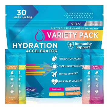 Electrolytes Powder Packets Drink Mix Hydration Accelerator