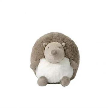 Lovely sitting furry little hedgehog plush stuffed toys