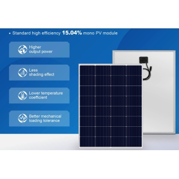 Painéis solares personalizados 150W Painel solar mono