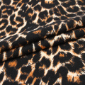 Jersey de punto doble con estampado de leopardo Tejido DTY