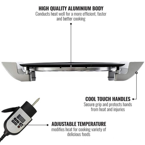 Electronic Chapatti and Injera Machine - 40cm to 46cm Tortilla Stove Pan