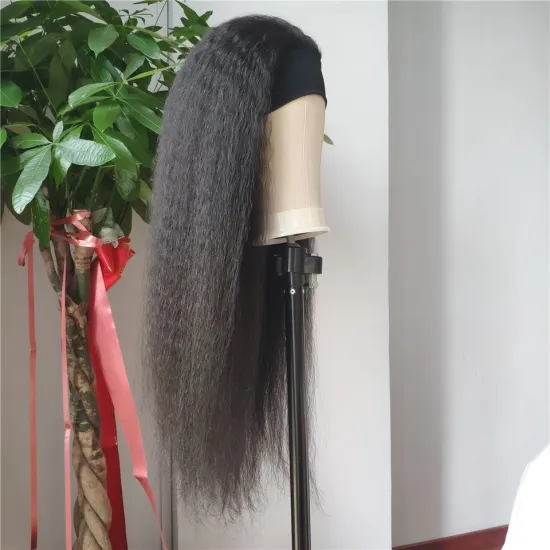 Cheap wholesale price Headband Wig Human Hair Kinky Straight Wig No Glue No Sew In Head Band Wigs Human Hair Yaki Straight Machi