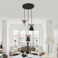 3 Heads Modern Villa Chandeliers Pendant Lights