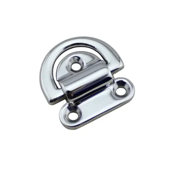 Marine Hardware tie down folding eye pad stainless steel 316