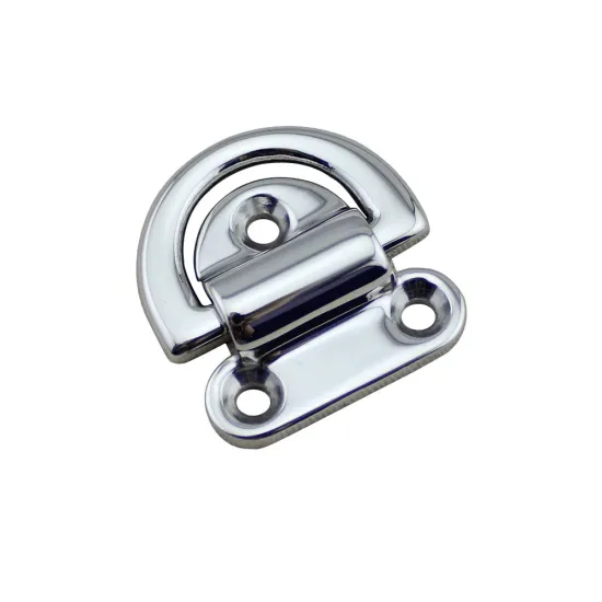Marine Hardware tie down folding eye pad stainless steel 316