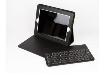 Ergonomic Design Black Ipad2 Bluetooth Keyboard Case With 76 Keys / Photo Frame Key