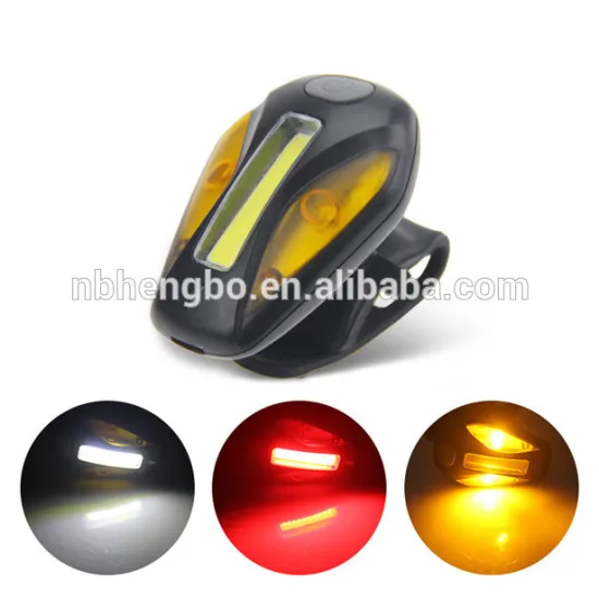 3W White COB +2 YELLOW SMD LED USB Rechargeable Bike Light safety waring taillight