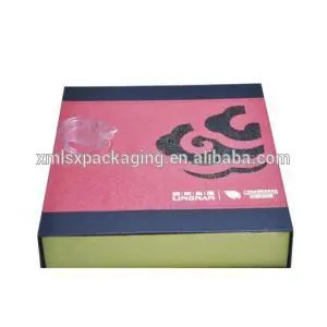 Mooncake flat square gift box with foam insert