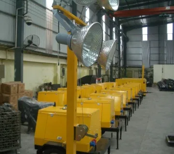 Trailer Mobile Light Tower Generator , Inflatable Lighting Tower With 4kw To 10kw