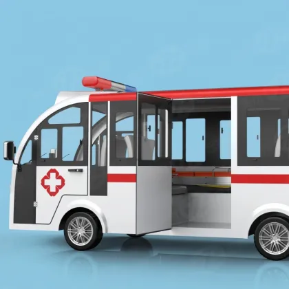 72V Electric Ambulance Car for Patient Transportation