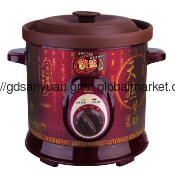 Natural Purple Clay  One knob Control Slow Cooker/Crock Cooker