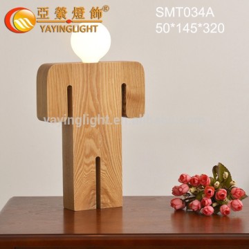 Man and Woman shape wooden table lamp,Modern wood table lamp desk lamp for bedroom light
