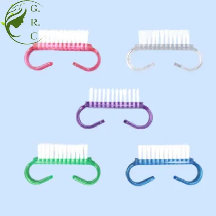 Finger nail brush cleaning