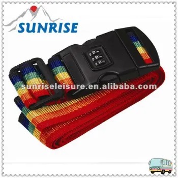 luggage strap with 3 digit combination lock