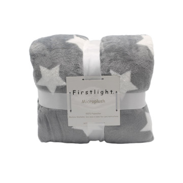 100% Polyester Luxury Printed Flannel Blanket - Made in China