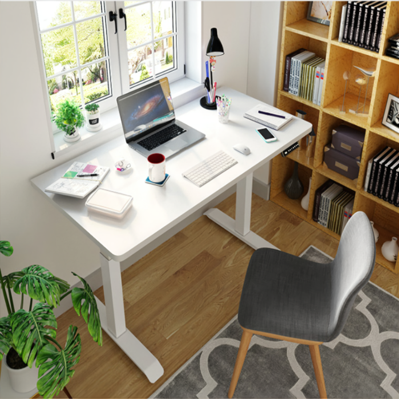 White Standing Desk For Small House 1