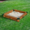 Wood Square Interlocking Sandbox