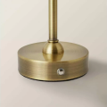 Cordless Tapered Shade Gold Rechargeable Accent Lighting