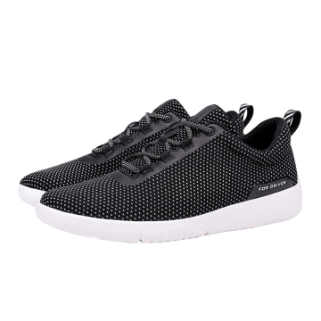 KBY Breathable PU driving Sport Shoes Black