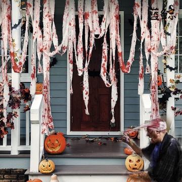 Halloween Zombie Dekorasi Luka Diatur untuk Ruang Pelarian Rumah Berhantu