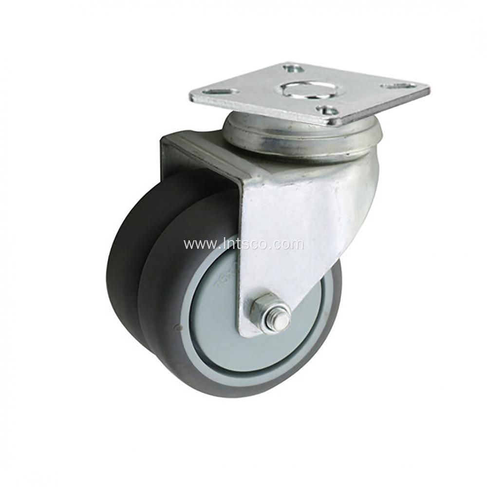 Twin-wheel Casters with TPR Wheels