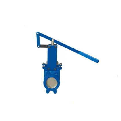 GGG 40 Electric/MANUAL/Pneumatic Body Knife Gate Valve with Lever for Water Gas Oil - China Factory Ball Structure Valve