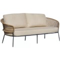 Outdoor Woven Rope Sofa Chair for Balcony Patio