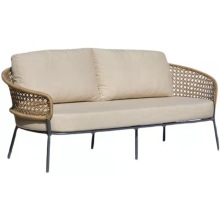 Outdoor Woven Rope Sofa Chair for Balcony Patio