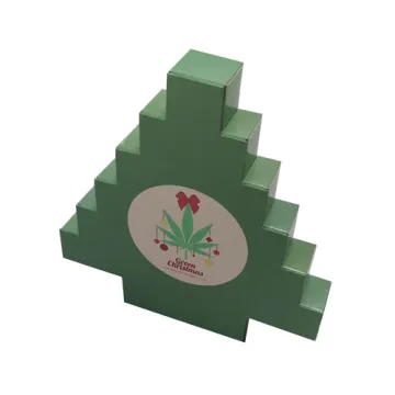 Custom Handmade Cardboard Christmas Tree Advent Calendar