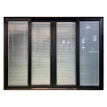 Varanda Black Sliding Exterior Patio Porta com persianas