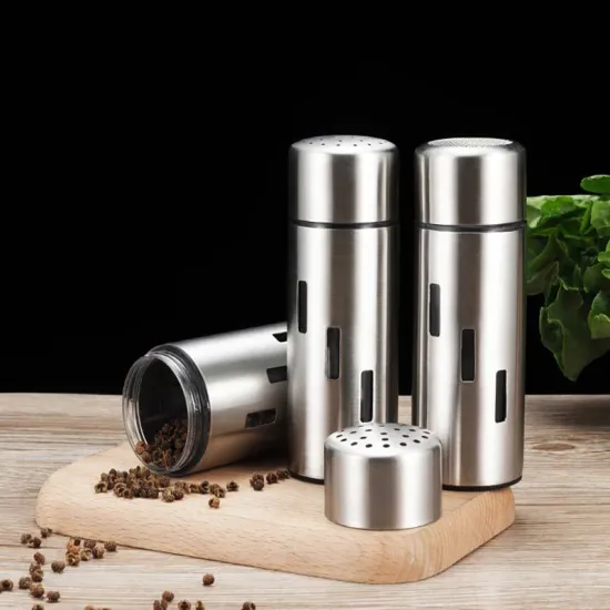 SUS304 Stainless Steel Seasoning Jar Set
