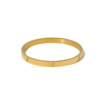 Wholesale Natural Stone bracelet Titanium Steel Live Mouth 18K Gold Bracelet Factory