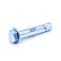 Hex Head Bolt Sleeve Anchor Zinc Plated Sleeve Anchor with Hexagon Flange Nut Factory