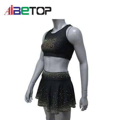 Black Dance Cheerleading Practice Wear