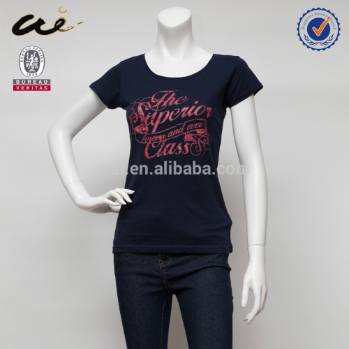 summer simple women t-shirt printing;women t-shirt